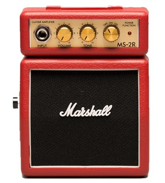 МОБИЛЬНЫЙ КОМБИНИРОВАННЫЙ ГИТАРНЫЙ УСИЛИТЕЛЬ MARSHALL MS2 RED ДЛЯ ЭЛЕКТРИЧЕСКОЙ ГИТАРЫ