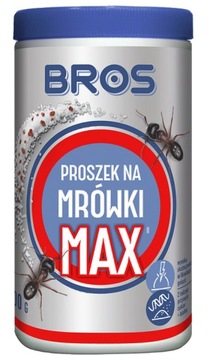 BROS Proszek na Mrówki MAX Dwuprzynętowy Likwidujący Całe Gniazda 100g