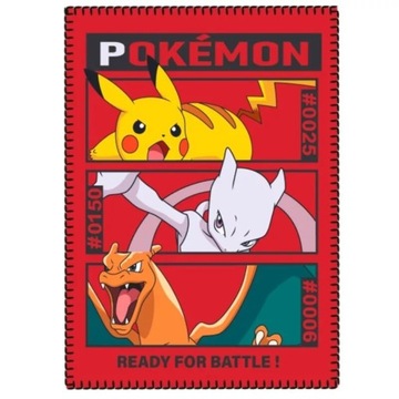 POKEMON PIKACHU KOC DLA CHŁOPCA KOCYK POLAROWY NARZUTA DLA FANA 100x140CM