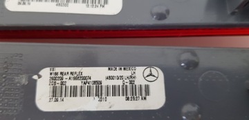 MERCEDES ML 166 ОТРАЖАТЕЛЬ ПРАВЫЙ ЛЕВ W1668200174