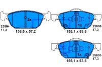 Купить Ate тормозные колодки ham. honda перед civic 1,0-1,8 i-vtec/1, фото thumb