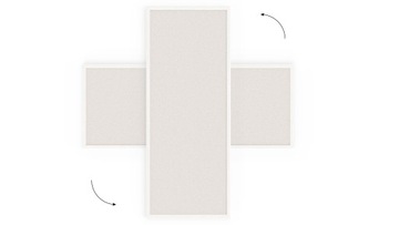 Tablica korkowa biały kolor korka 100x40 cm rama drewniana BIAŁA