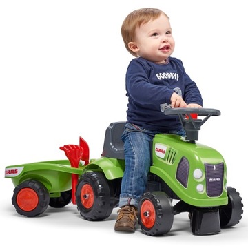 Трактор FALK Baby Claas Green с прицепом