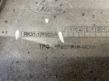 фото thumb №10, Ford transit mk8 viii рестайлинг 18- верх бампер перед переднее решётка радиатора решётка