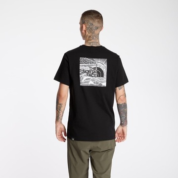 Черная мужская футболка The North Face, хлопковый логотип TNF