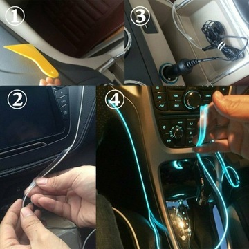 5 x AMBIENT LED RGB ВОЛОКОННО-ОПТИЧЕСКОЕ ВНУТРЕННЕЕ ОСВЕЩЕНИЕ