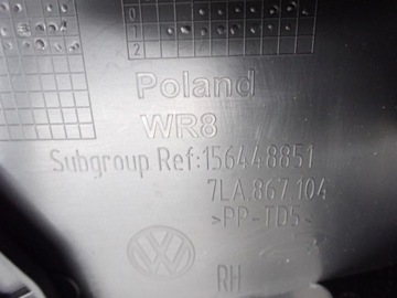 фото thumb №8, Боковина обивка дверь правые перед европа 7la867104 vw t6 multivan 22r