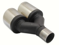 Наконечник глушника подвійний кругла 2x 100 mm правий | ulter n2-101 p в Україні, фото thumb