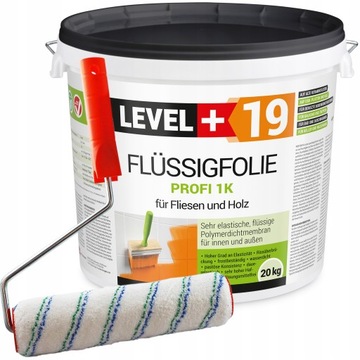 Folia w płynie 20kg Na Balkon Taras OSB L+19 + Wałek malarski