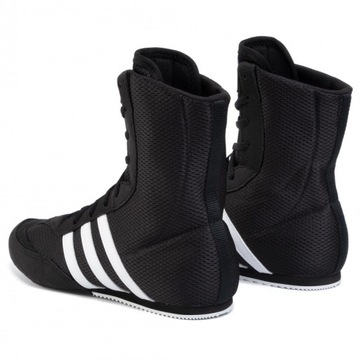 ТРЕНИРОВОЧНЫЕ ВЫСОКИЕ БОКСЕРСКИЕ КРОССОВКИ ADIDAS BOX HOG 2 FX0561, ЧЕРНЫЕ, размер 42 2/3