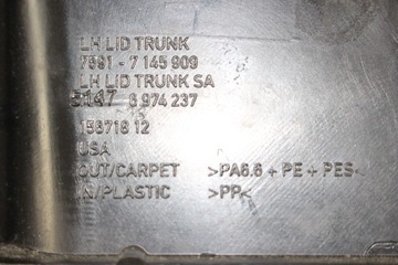 фото thumb №5, Bmw x5 e70 боковина багажника лівий зад чорний 7145909