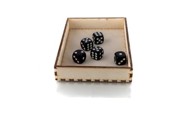 НАБОР ИЗ 25 ЧЕРНЫХ КУБИКОВ D6 ДЛЯ РПГ, 1,1 СМ
