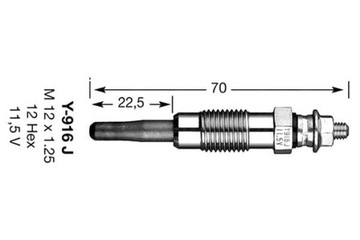 фото thumb №11, Свічка запалювання zarowa ngk 5906 y916j d-power6