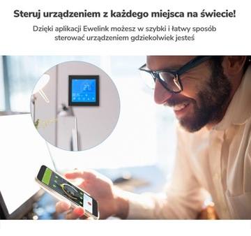 WiFi термостат для печи Black Sonoff eWelink