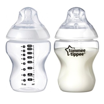 TOMMEE TIPPEE АНТИКОЛИЧЕСКАЯ БУТЫЛКА 2 x 260 мл ДОВОДЧИК