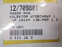 фото thumb №10, Mazda rx8 колектор випускний 1,3 4p 191km 13b-msp