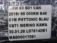 Купить Bmw x3 g01 g02 подушка воздушная водителя подушка безопасности 32306878440 америка 6878440, фото thumb