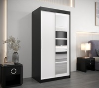 Раздвижной шкаф ROMA 1 100 см с зеркалом