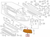 фото thumb №8, Audi rs5 8t quattro передняя часть бампер left решётка 8t0807681ft94 genuine