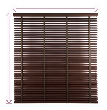 Żaluzje na wymiar CLICKY Flip 50mm Faux Wood PCV 90x120cm
