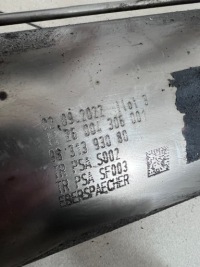 Катализатор фильтр dpf peugeot expert 3 16- 2.0 bluehdi ah01 9807255910 с Разборки, фото thumb