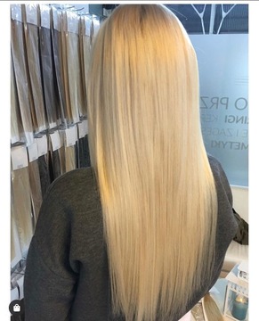 WŁOSY DOCZEPIANE CLIP IN 40cm NATURALNE MOVITO
