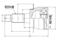 Шрус  зовнішній nty npz-su-026 в Україні, фото thumb