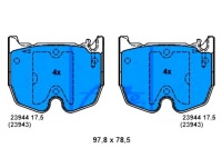 фото thumb №2, Тормозные колодки тормозные mercedes cls c219 e t-model s2