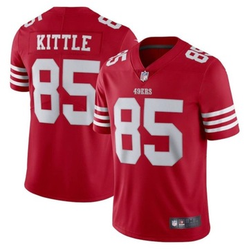 Сан-Франциско 49ers 49ers#85Джордж Киттл Регби-Джерси, 3XL