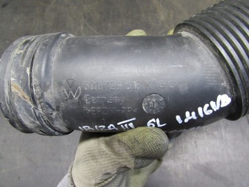 фото thumb №7, Труба впуск воздуха 6q0129618k seat ibiza iii рестайлинг 05-08r. 1.4b 5d hb