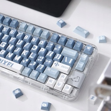Klawisze do Klawiatury Mechanicznej PBT Profile Cherry 129szt Big Letter Bl