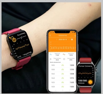 Женские умные часы GLUCOSE 380MAH TALKS AMOLED Монитор артериального давления
