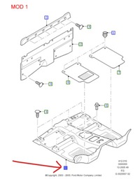 фото thumb №1, Мат підлога ford ranger mk4 dwudrzwiowy 1999-2007