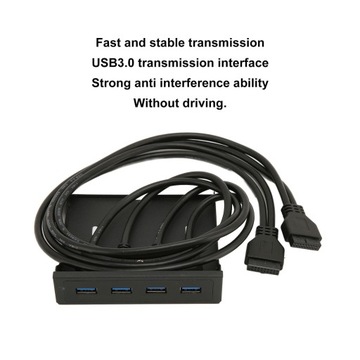Передняя панель USB 4 USB 3.0 Два 19-контактных порта