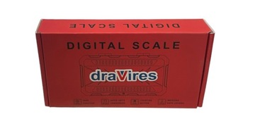Waga 500g 0,5kg 0,01g elektroniczna przenośna draVires + naklejka