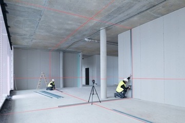 BOSCH Cross Line Laser 3x 360° Красный GLL 3-80 Линейный корпус Штанга 360см