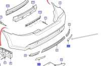 фото thumb №1, 1364873 правий відбивач бампер задня mondeo 02-07'