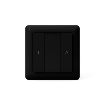 Настенная кнопка Heatit Z-Push 2x черная Z-wave