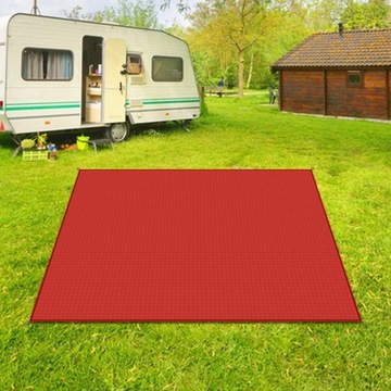 Koc plażowy Mata piknikowa Kompaktowy Trwały plażowy czerwony