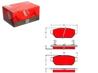 фото thumb №1, Набор - комплект тормозных колодок тормозных [trw]