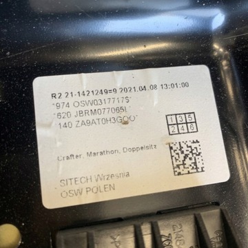 фото thumb №15, Сидіння праві перед сидіння пасажира vw crafter ii 7c man tge 21r