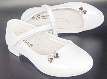 Балерины, кожаные, r35 22,5, белые П2-58