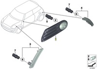 фото thumb №2, Mini лівий поворотник молдинг r55 r56 r57 lift
