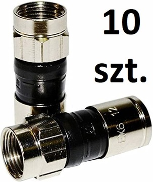Штекер F EX6NTPLUS Компрессионный разъем PPC - 10 шт.