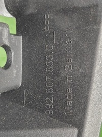 фото thumb №7, Решётка рамка защита выхлоп задняя porsche 911 992 левая правая