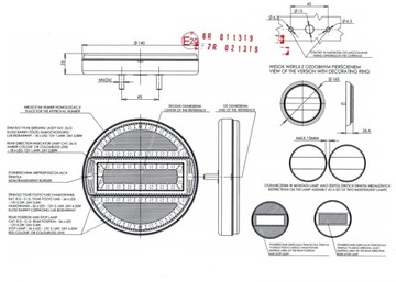 КОМБИНИРОВАННЫЙ ЗАДНИЙ ФОНАРЬ 12/24В LED WAŚ 734 W91