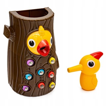 Магнитная аркадная игра Woodpecker Worms
