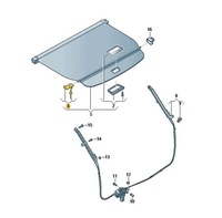фото thumb №1, Набір ремонтний задньої ролети багажника audi q8 оригінал aso
