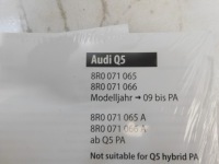 Підніжка поріг лівий audi q5 8r + болти новий оригінал Ціна, фото thumb
