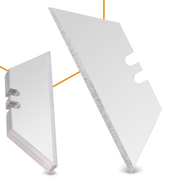 20x Ostrza TRAPEZOWE 19 mm ZAPASOWE Noże Cięcia Kartonów Tworzyw Wykładz 6Z
